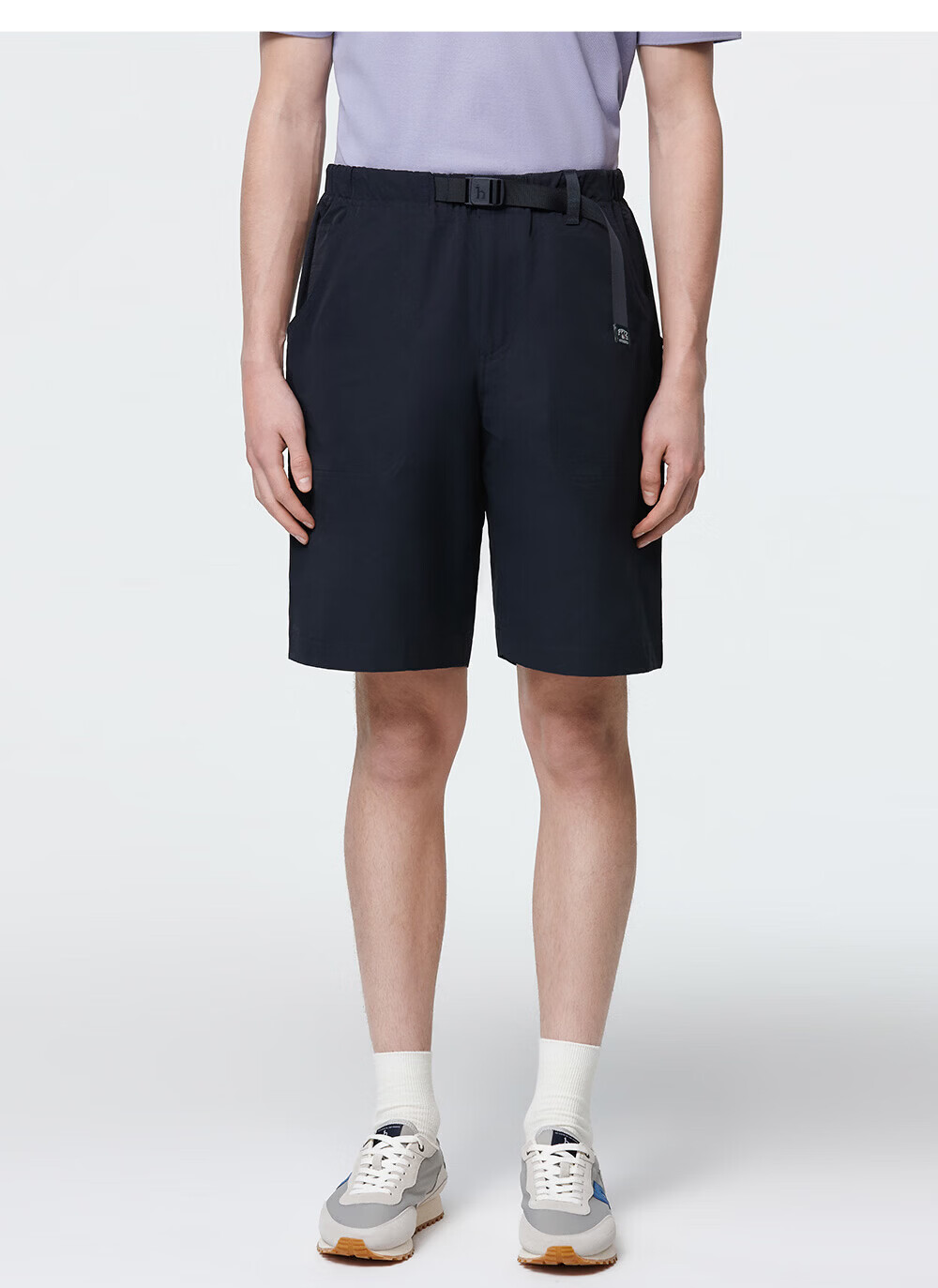 HAZZYS Men's 2026 Summer PHIZ Sporty Casual Woven Shorts with Buckle Belt Unisex 2